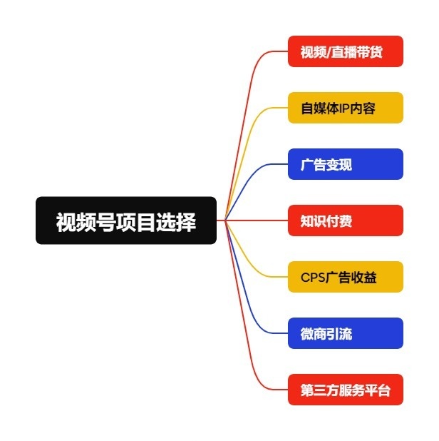 视频号项目选择